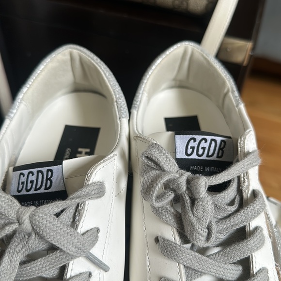 Golden Goose High Star sneaker in white and silver - Picture 13 of 16